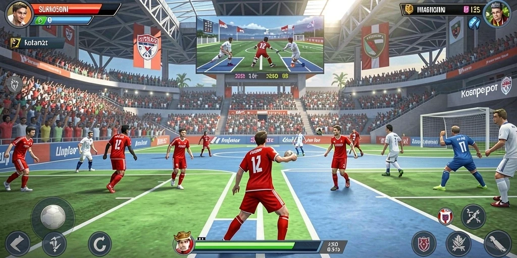 Screenshot fitur komunitas dan chat antar pemain.